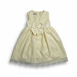 Purple Rose Girls Soft Yellow Lace Flower Girl Party Dress 4T